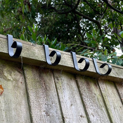 Garden Fence Panel Bracket Hooks - Pack of 4