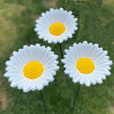 Cast Iron Wild Bird Daisy Flower Dish Bird Feeder (Set of 3)