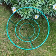 Conical Metal Garden Herbaceous Plant Support Rings (48cm) - Pack of 5