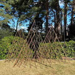 Expanding Willow Obelisks Garden Plant Support (1.5m high) - Pack of 3