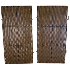 Pair of Front Panels For Double Rattan Wheelie Bin Screen GFH690