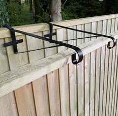Hanging Basket Brackets for Wooden Garden Fence Panels - Pack of 4