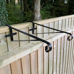 Hanging Basket Brackets for Wooden Garden Fence Panels - Pack of 2
