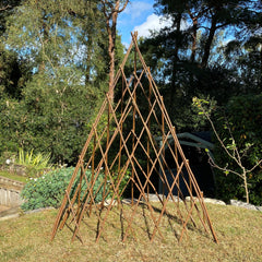 Expanding Willow Obelisk Garden Plant Support (1.2m high)
