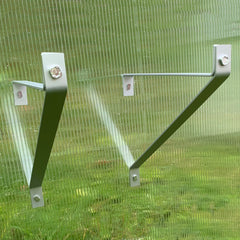 Aluminium Greenhouse Shelving Brackets (27cm) - Pack of 2