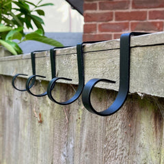 Garden Fence Panel Bracket Hooks - Pack of 4
