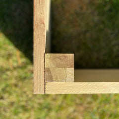 Wooden Raised Vegetable Beds (122cm x 18cm) - Pack of 2