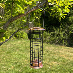Copper Style Hanging Bird Suet Fat Ball Feeder (Set of 2)