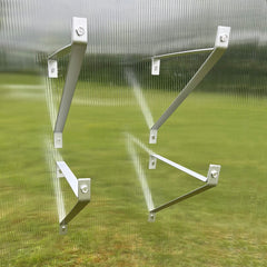 Aluminium Greenhouse Shelving Brackets (27cm) - Pack of 4