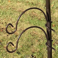 Bird Feeder Hanging Bracket Hook for Bird Feeding Stations with Spiral Fixing (Set of 2)
