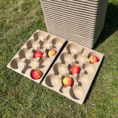 Paper Fibre Apple Storage Trays - Pack of 50