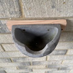 Concrete House Martin Bird Nest Box Rounded Half Cup Nester