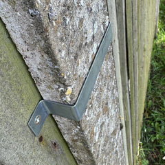 Fence Panel Security Bracket Set Galvanized Steel Post Clips - Pack of 20