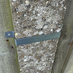 Fence Panel Security Bracket Set Galvanized Steel Post Clips - Pack of 20