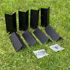 Metal Raised Vegetable Bed Corner Brackets - Pack of 8