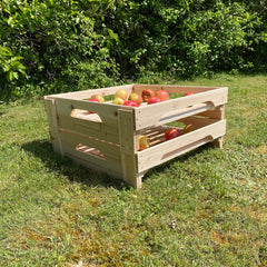 Traditional Wooden Apple Storage Tray Rack - Pack of 2