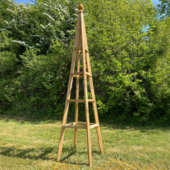 Wooden Garden Obelisk Plant Support for Climbers (1.5m tall) - Pack of 2