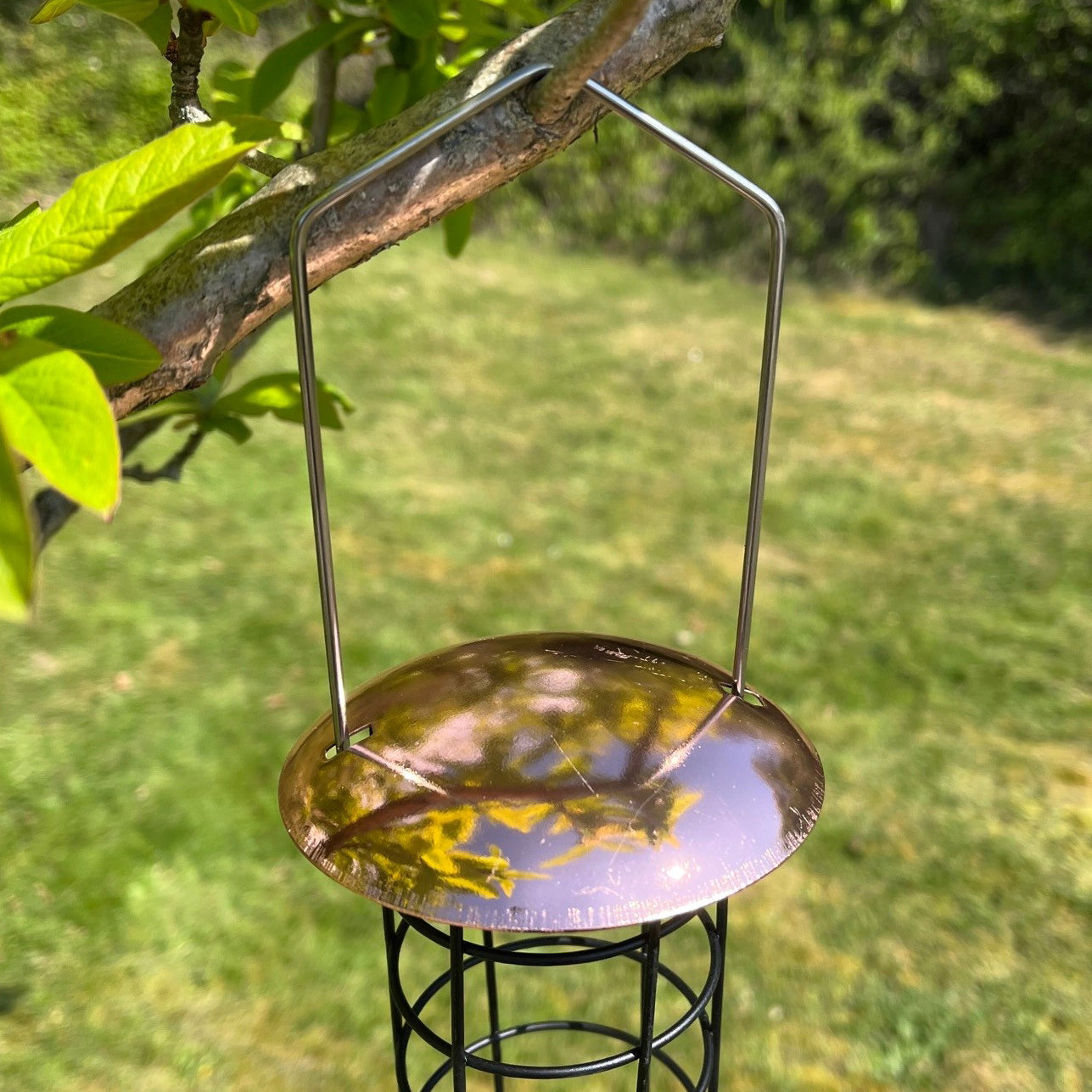 Copper Style Hanging Bird Suet Fat Ball Feeder (Set of 2)