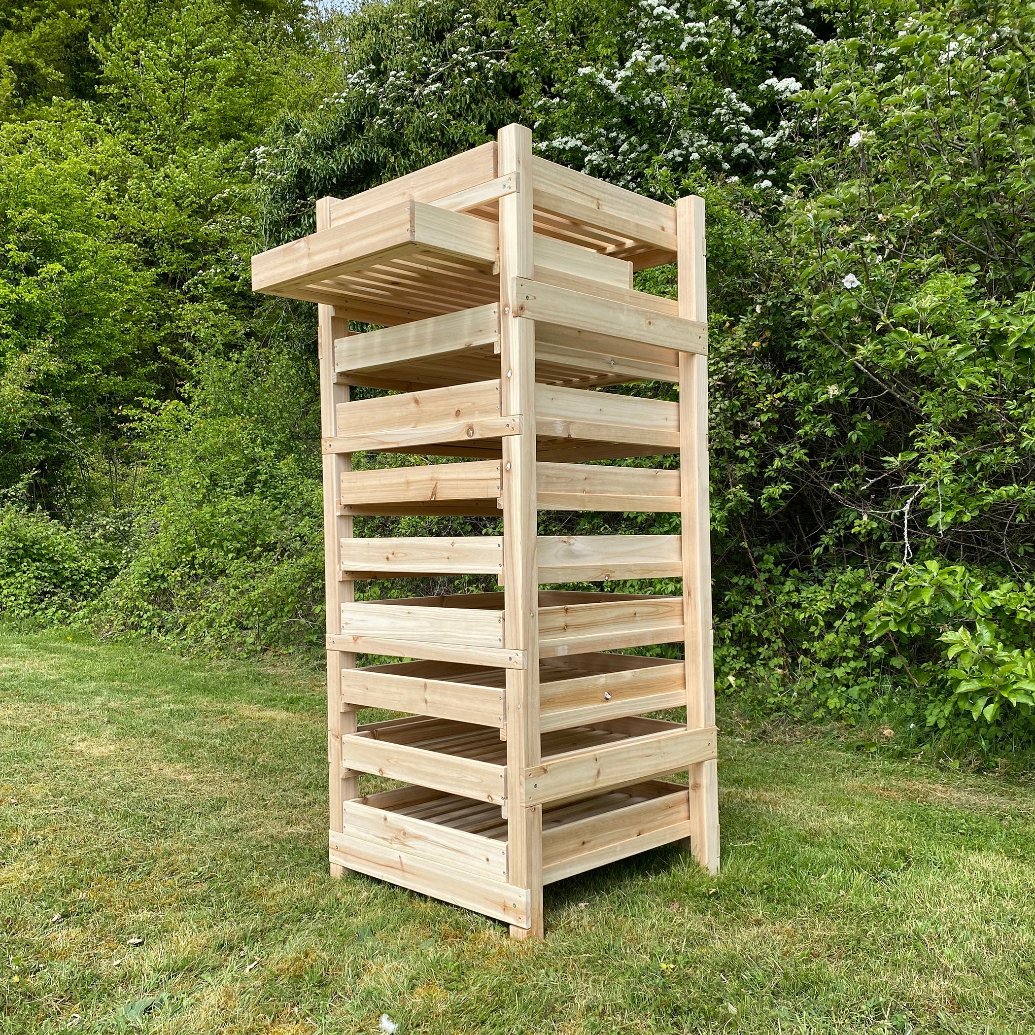 Traditional Wooden Apple Storage Rack (10 Drawer)