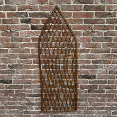 Willow Lattice Garden Trellis With Gothic Top (120cm x 45cm) - Pack of 3