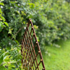 Willow Lattice Garden Trellis With Gothic Top (120cm x 45cm) - Pack of 3
