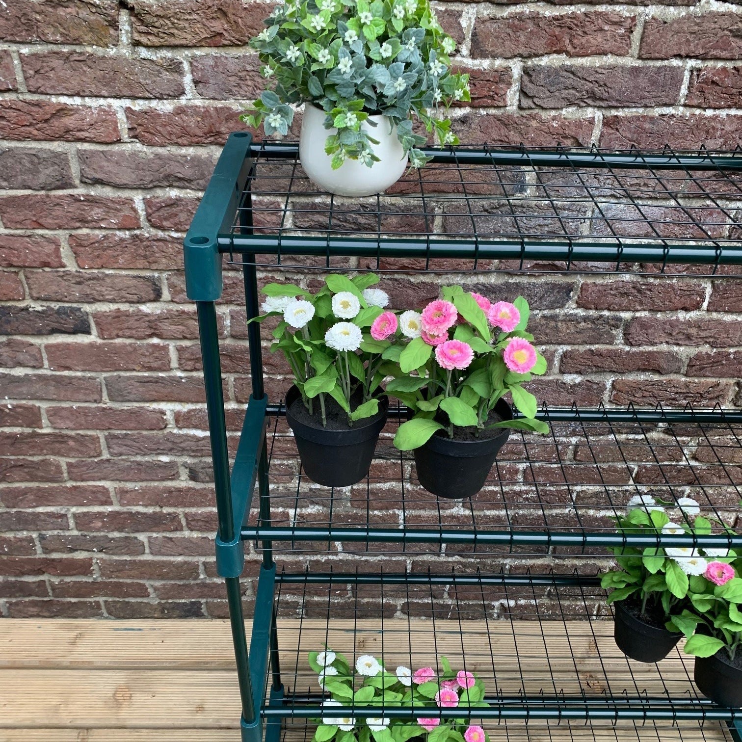 Greenhouse Staging Shelving Racking 4 Tier - Pack of 2