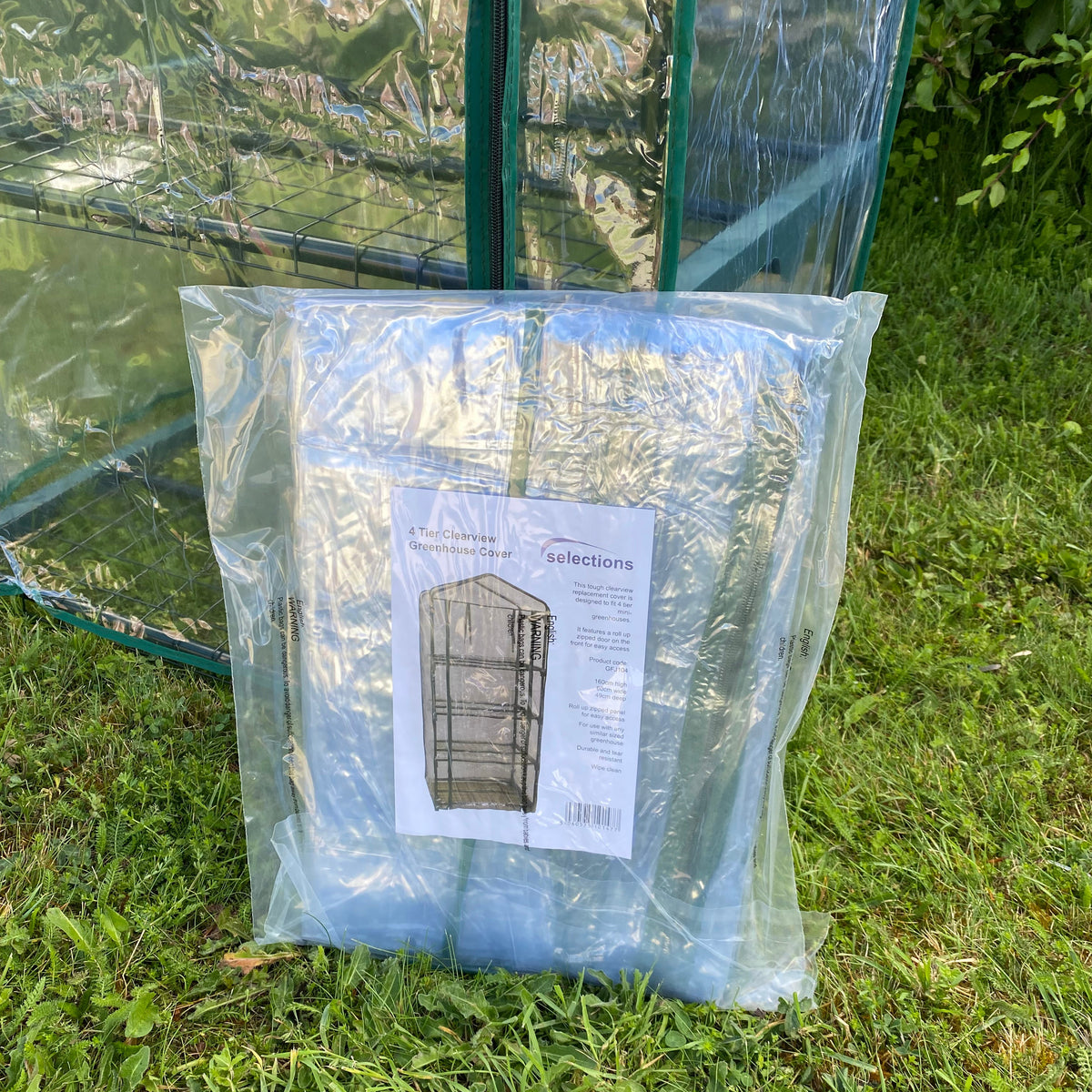 Clear View Replacement Cover for 4 Tier Mini Greenhouse