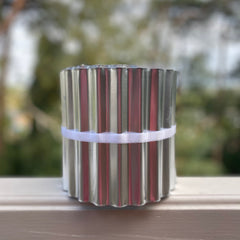 Galvanised Metal Corrugated Garden Lawn Edging (5m x 16.5cm) - 6 Rolls