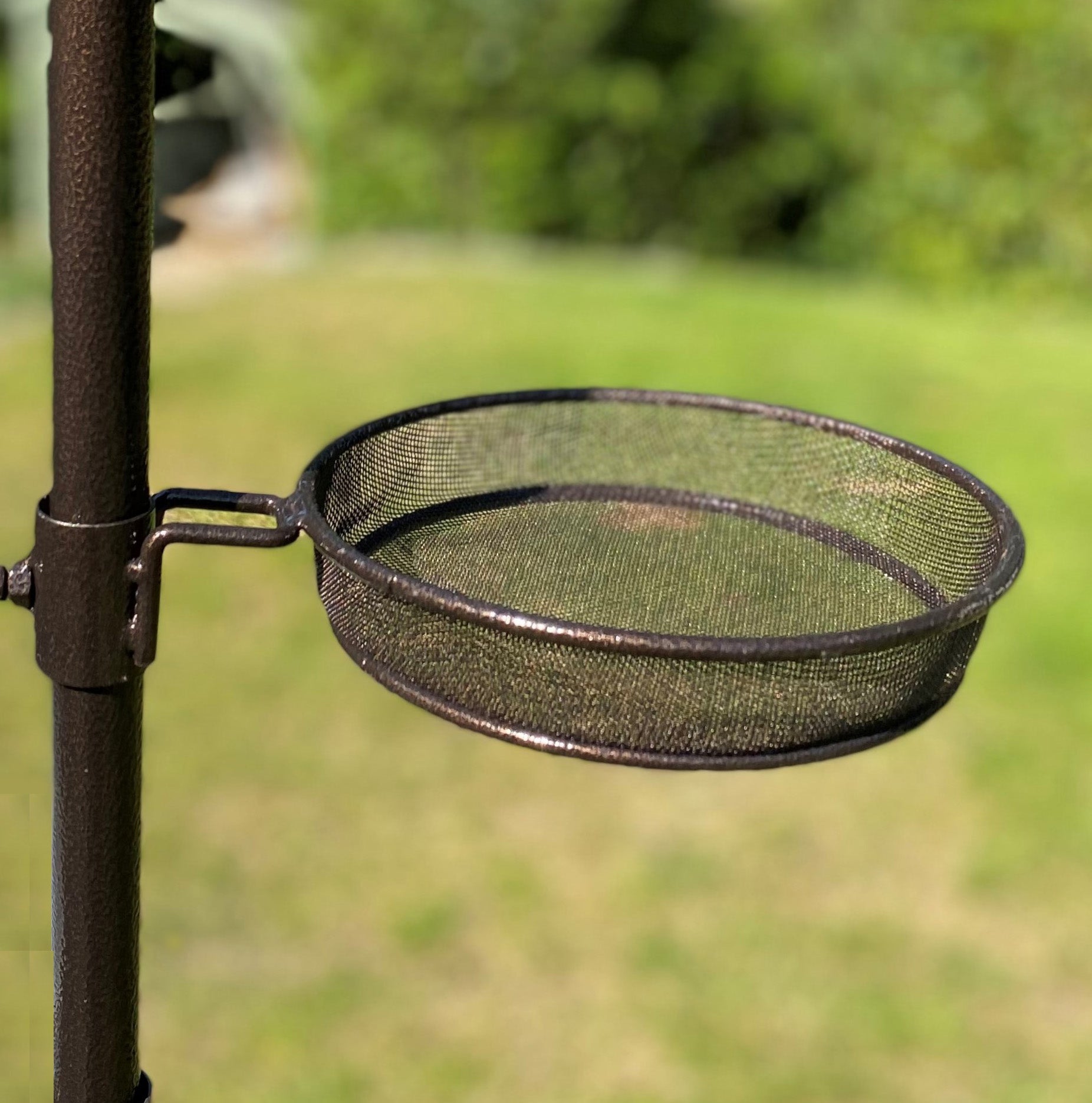 Water Dish, Mesh Seed Dish & Bracket Set for Metal Bird Feeding Stations