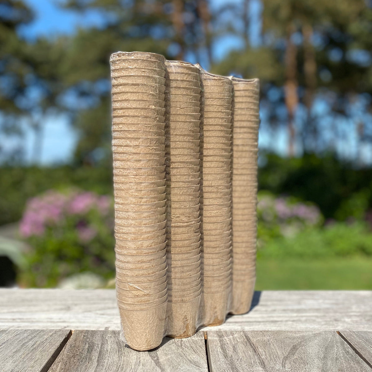 Eco Round Fibre Biodegradable and Compostable Plant Pots (5cm ) - Pack of 144