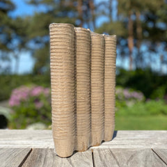 Eco Round Fibre Biodegradable and Compostable Plant Pots (5cm ) - Pack of 144