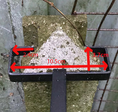 Hanging Basket Brackets for Concrete Garden Fence Posts - Pack of 4