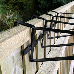 Hanging Basket Brackets for Wooden Garden Fence Panels - Pack of 4