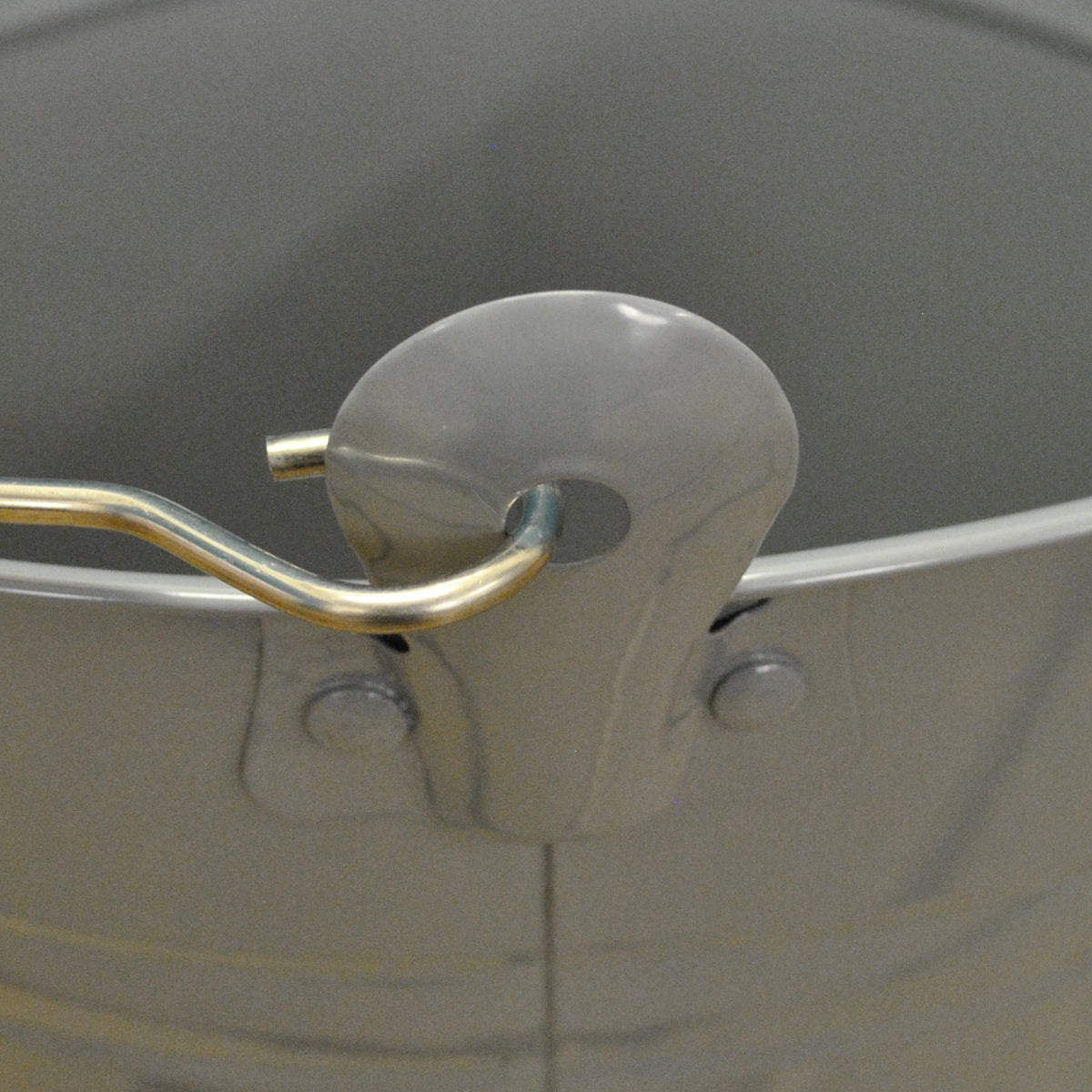 Large Metal Fireside Fireplace Coal Bucket in French Grey
