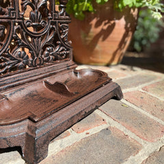 Cast Iron Umbrella Stand Corner Rack & Two Beetle Shaped Boot Jacks