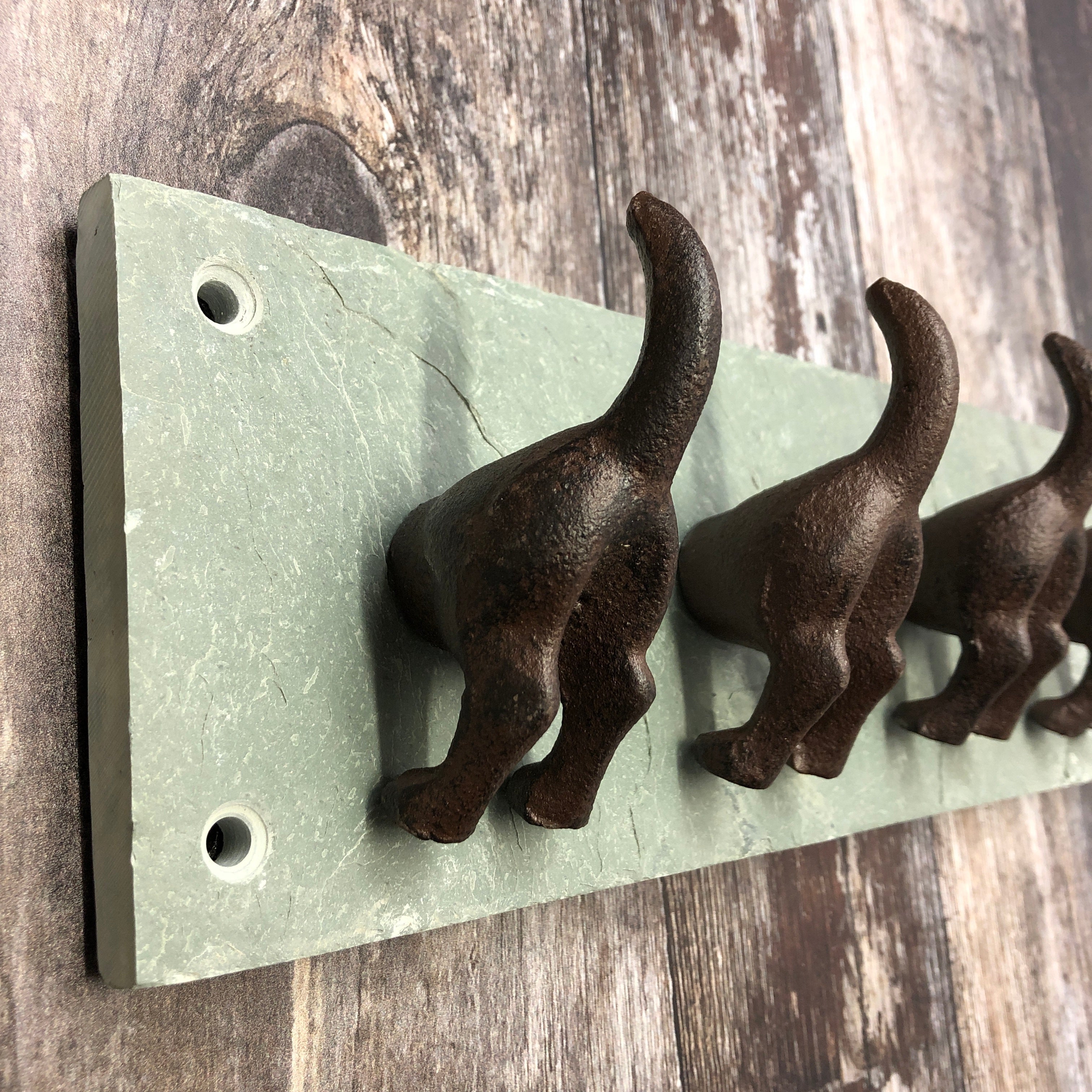 Slate Backing Plate for Dog Tail Hooks