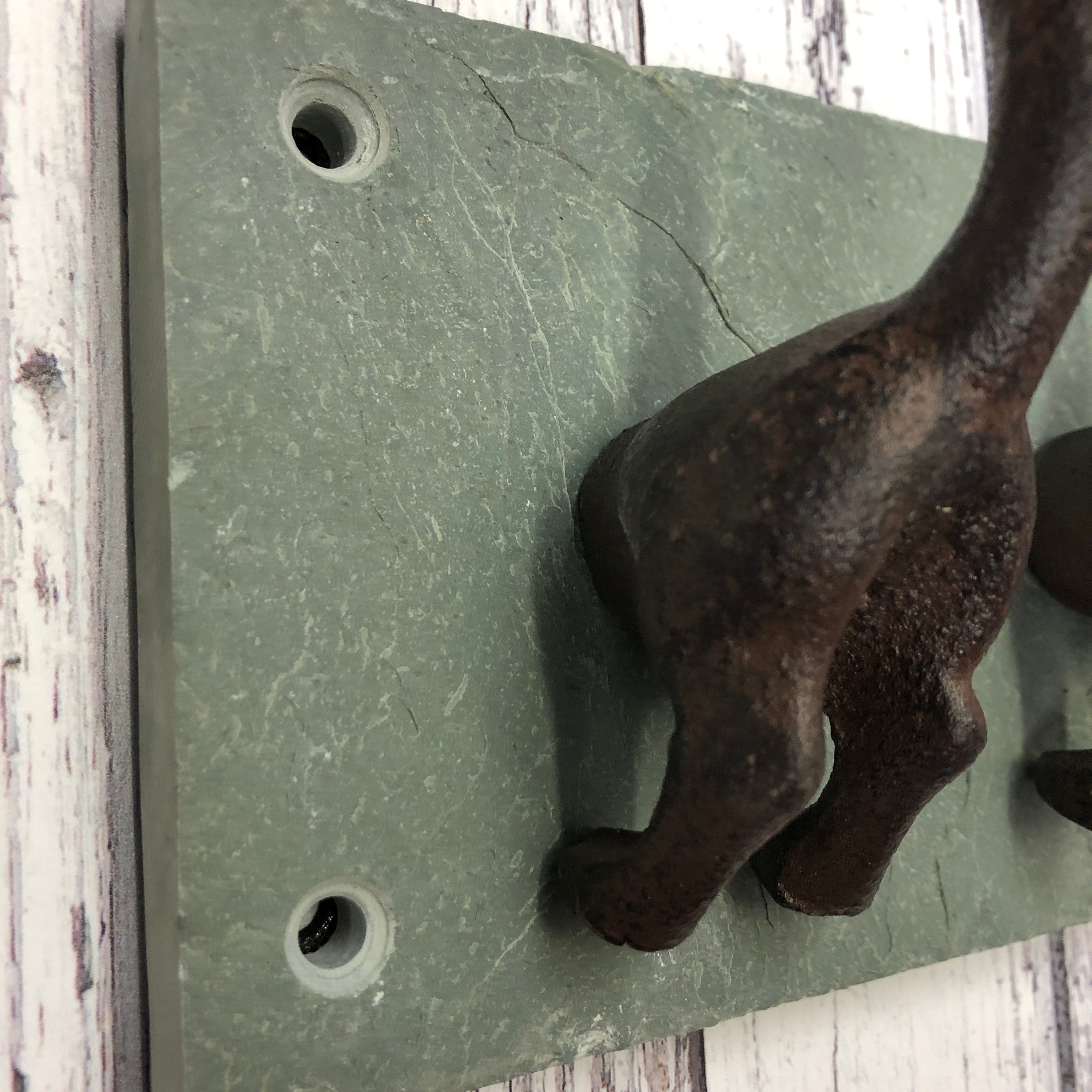 Slate Backing Plate for Dog Tail Hooks
