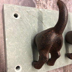Slate Backing Plate for Dog Tail Hooks