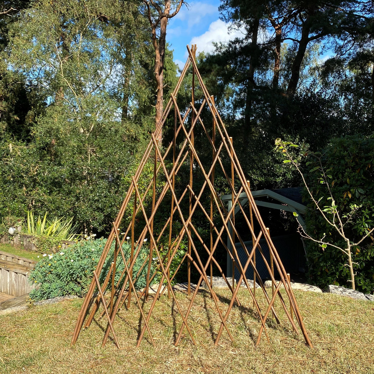 Expanding Willow Obelisk Garden Plant Support (1.2m high)