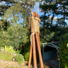 Spiral Willow Garden Obelisks Plant Support for Climbers (1.15m high)