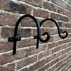 Metal Round Garden Hanging Basket Hooks (20cm) - Pack of 2
