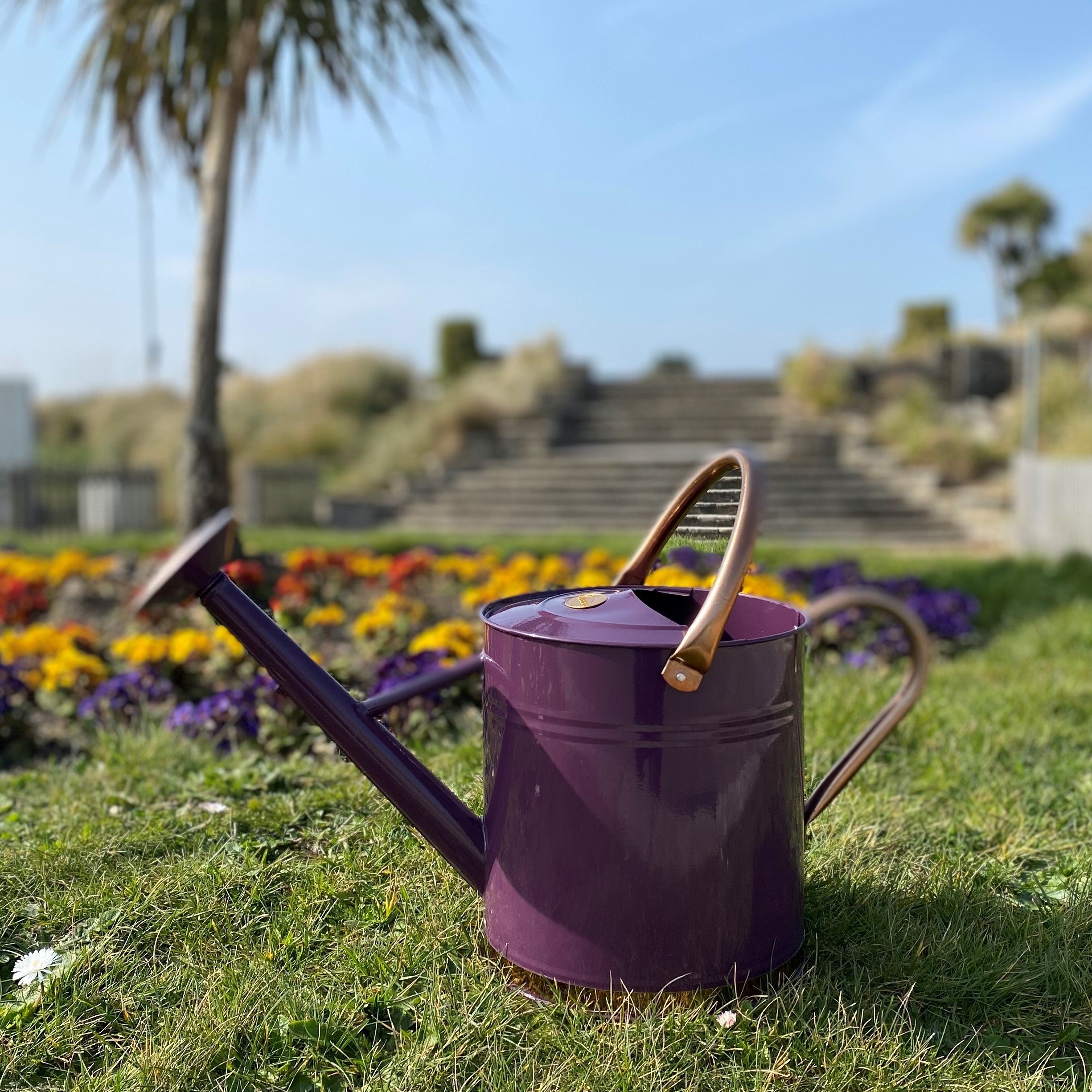 Heritage Heather & Copper Metal Watering Can (9 Litre)