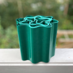 Green Plastic Corrugated Garden Lawn Edging (9m x 15cm)