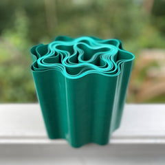 Green Plastic Corrugated Garden Lawn Edging (9m x 15cm Roll) - 5 Rolls