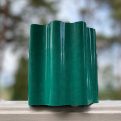 Green Plastic Corrugated Garden Lawn Edging (9m x 15cm Roll) -  3 Rolls