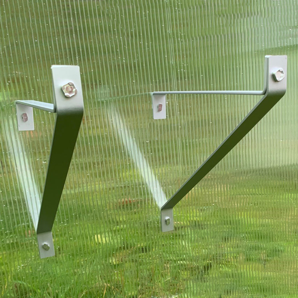 Aluminium Greenhouse Shelving Brackets (27cm) - Pack of 2