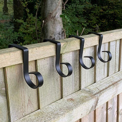 Garden Fence Panel Bracket Hooks - Pack of 4