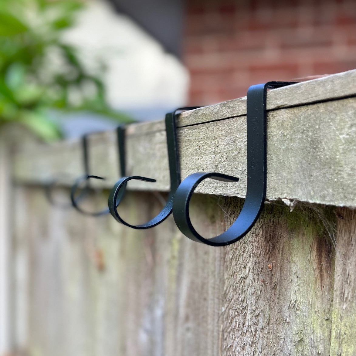 Garden Fence Panel Bracket Hooks - Pack of 4