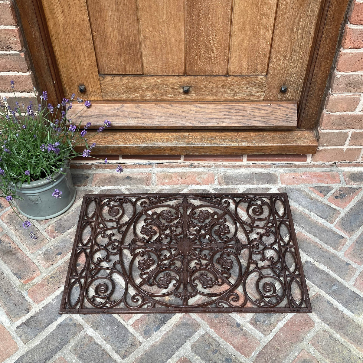 Blenheim Ornate Cast Iron Doormat Tradtional Design