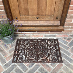 Blenheim Ornate Cast Iron Doormat Tradtional Design